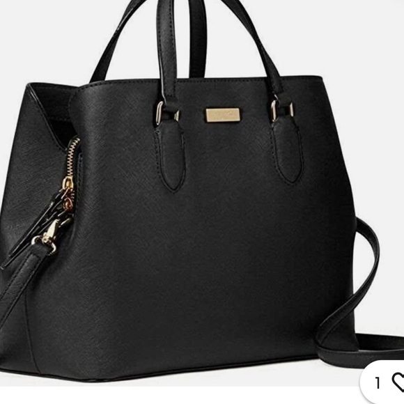 KATE SPADE Black Laurel Way Evangelie Satchel Crossbody Bag - Picture 2 of 9